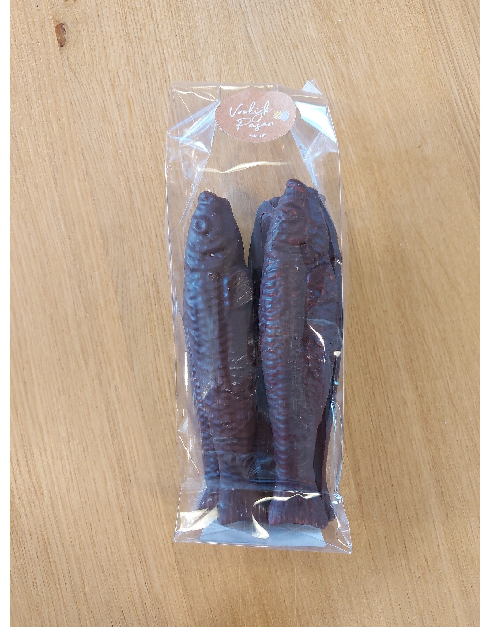 Grote guimauve aprilvis chocolade - 16 cm - 5 stuks