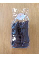 Middel guimauve paashaas chocolade - 10 cm - 9 stuks