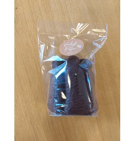 Middel guimauve paasklok chocolade - 10 cm - 9 stuks