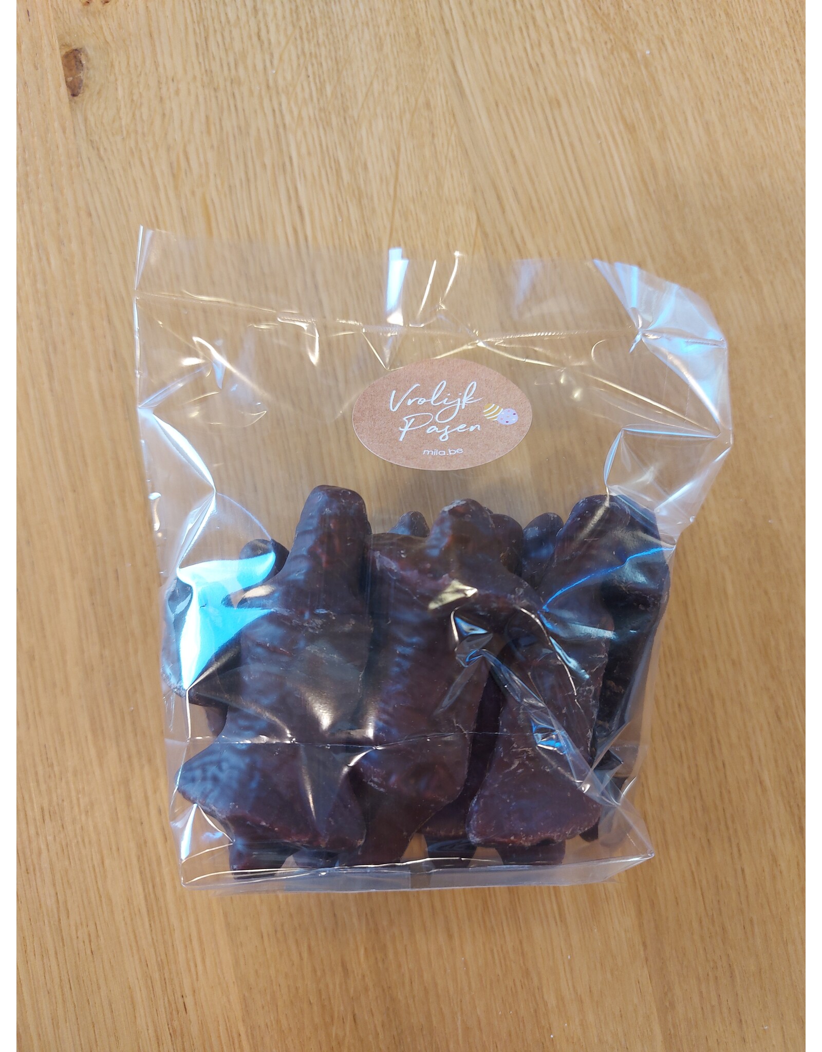 Kleine guimauve paasklok chocolade - 8 cm - 12 stuks