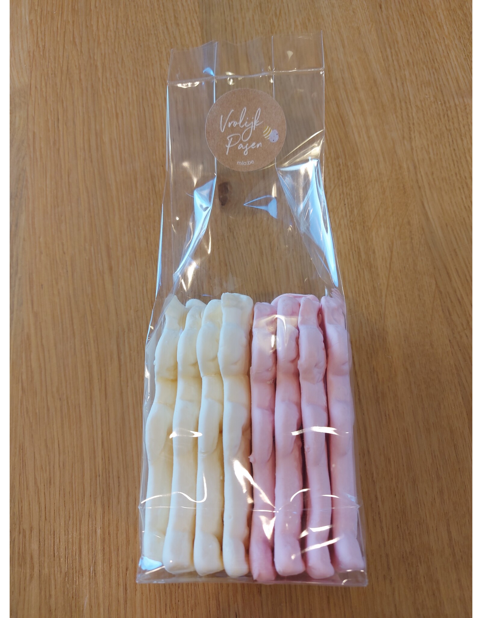 Middel guimauve paashaasjes - 11 cm - 12 stuks