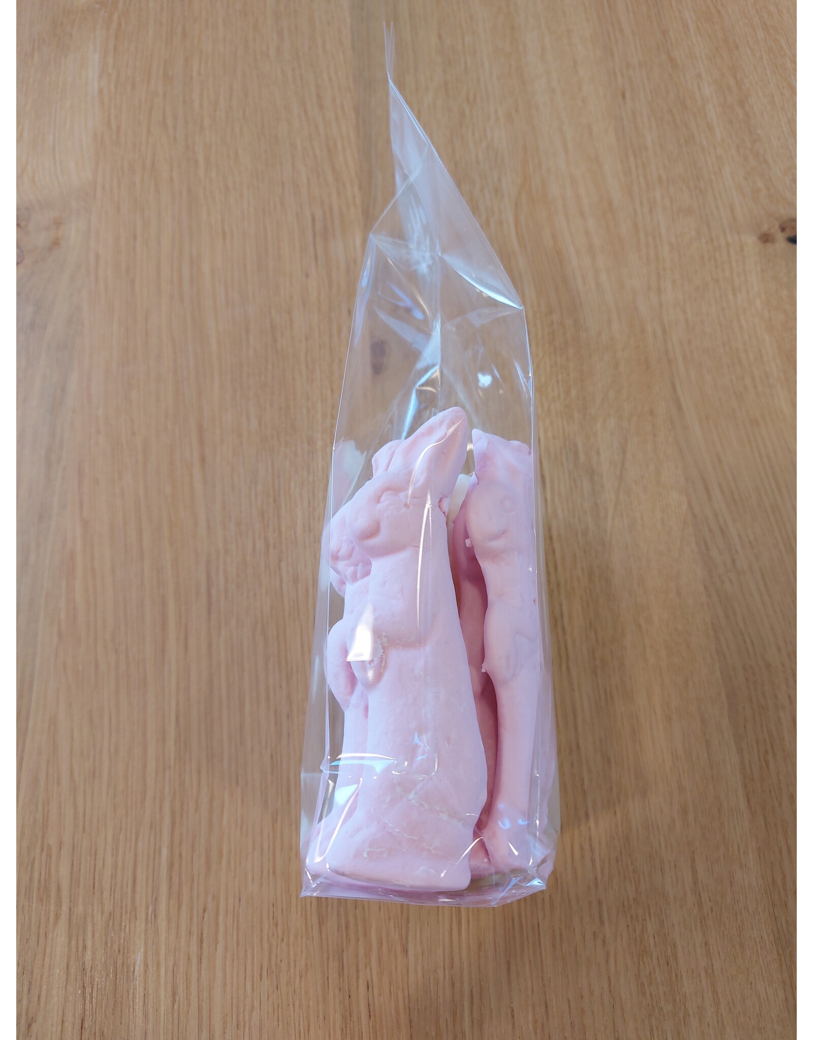 Middel guimauve paashaasjes - 11 cm - 12 stuks