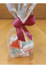 locum kerstbomen  - 7 stuks in mica zakje met strik