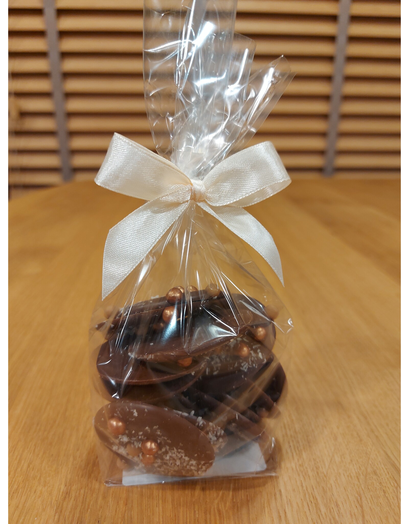 Caraque -Bling bling en coco - melk of fondant chocolade - 14 stuks