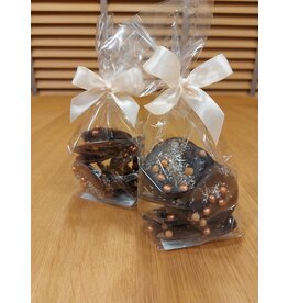 Caraque -Bling bling en coco - melk of fondant chocolade - 14 stuks