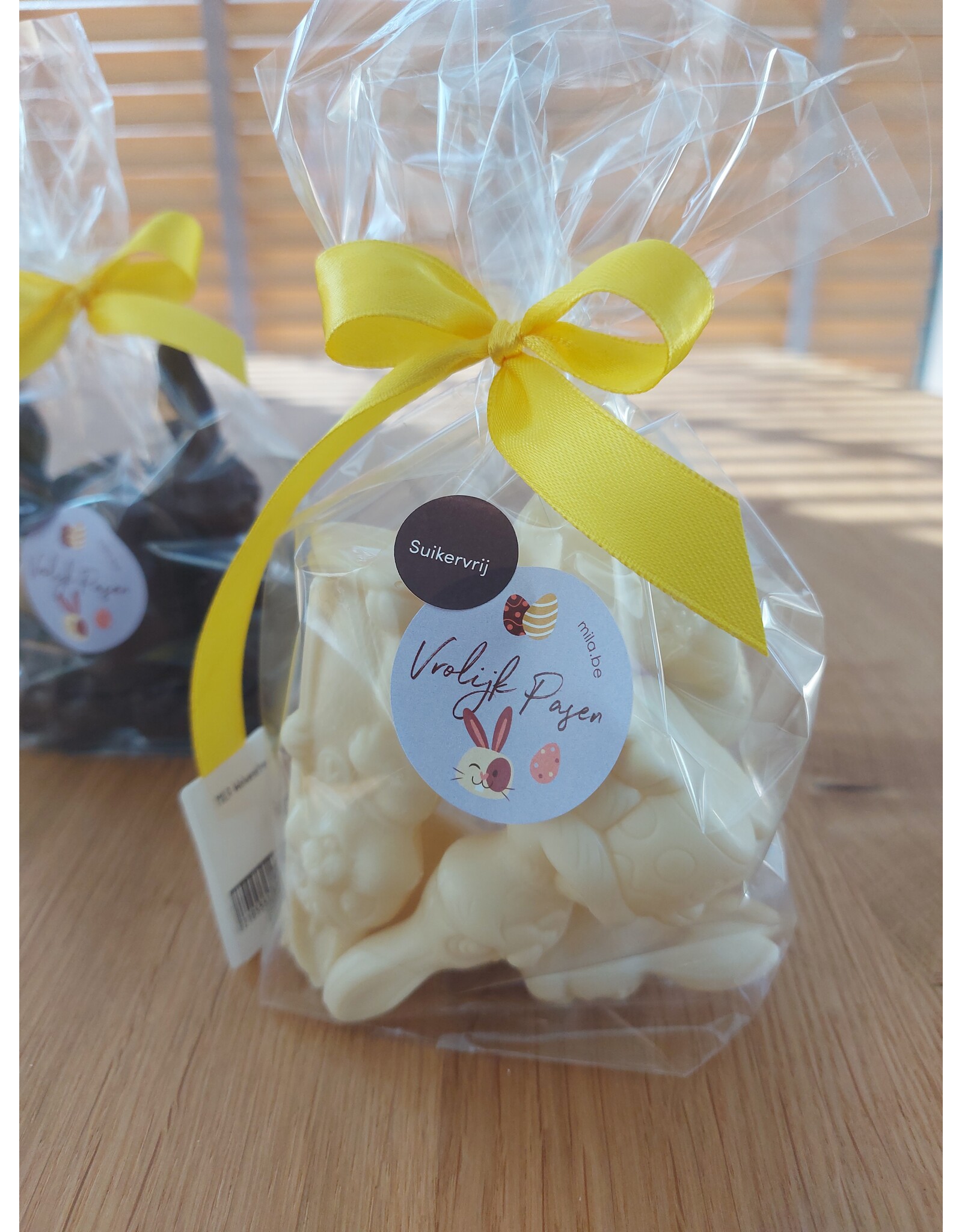 Mini paasfiguurtjes  en eieren SUIKERVRIJ - 125 gr - 6 stuks