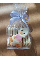 Paascaraque - kleine kwek witte of melk  chocolade  - 10 stuks