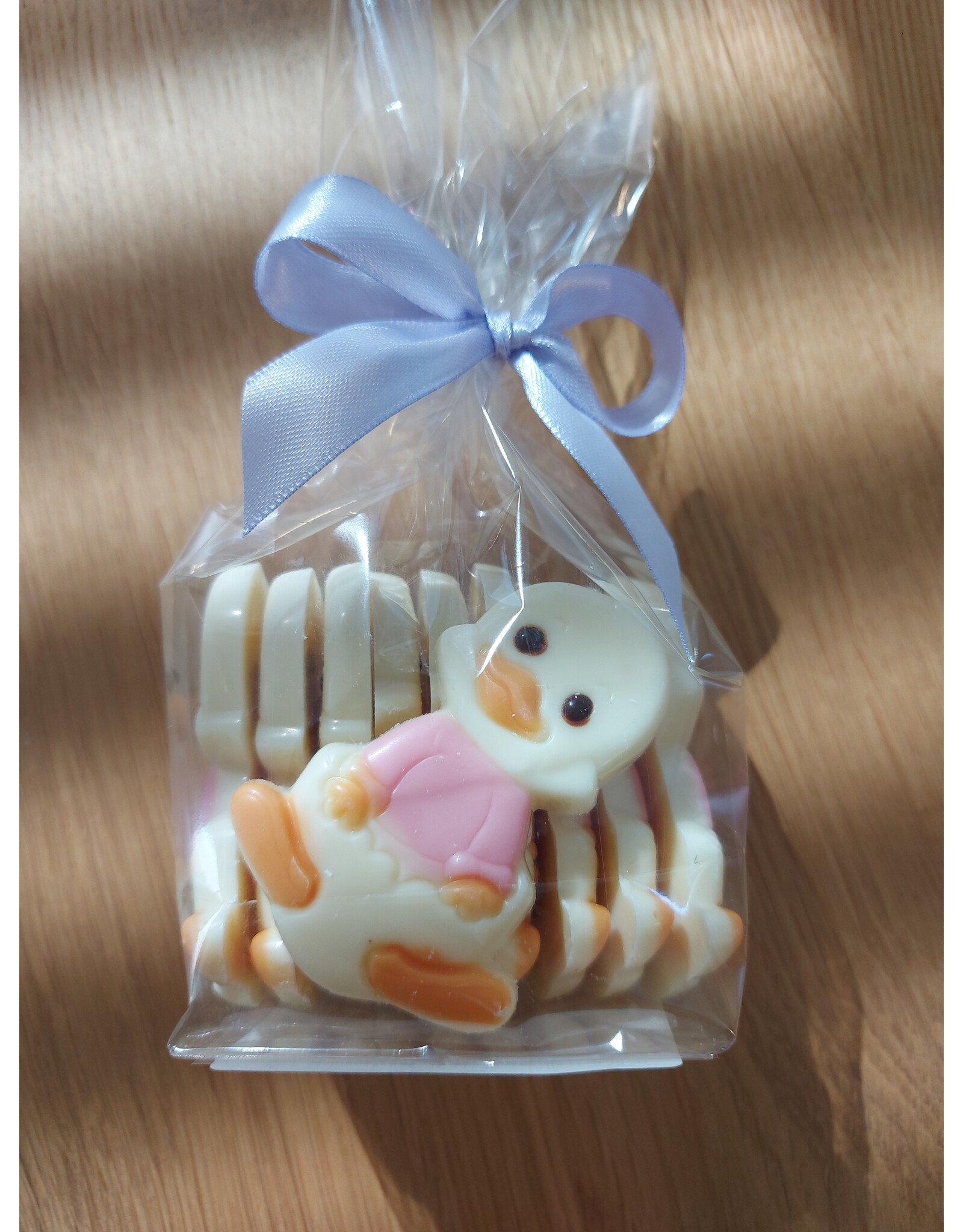 Paascaraque - kleine kwek witte of melk  chocolade  - 10 stuks