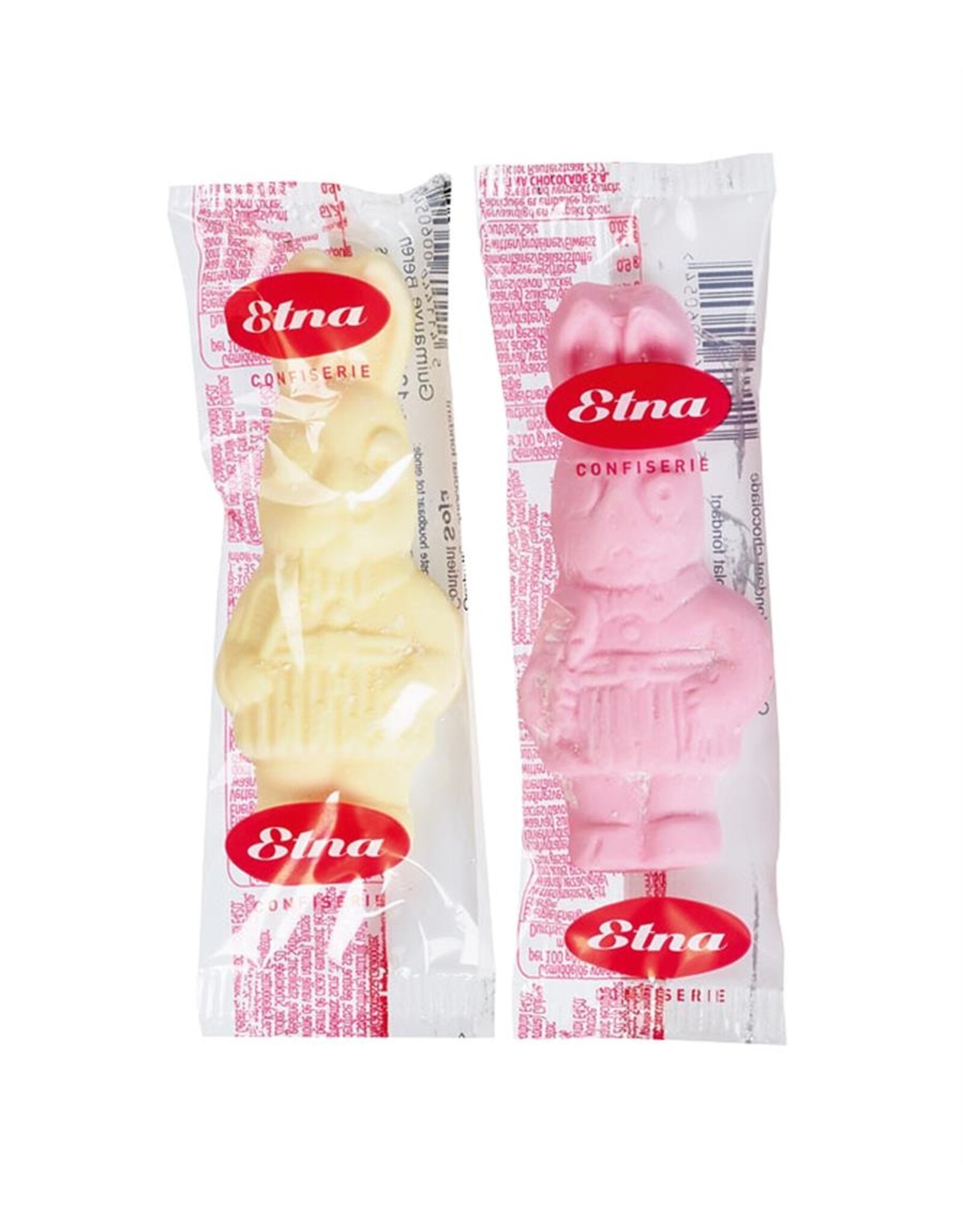 Guimauve paashaasje 9 cm - per stuk verpakt