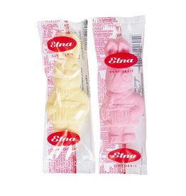 Guimauve paashaasje 9 cm - per stuk verpakt