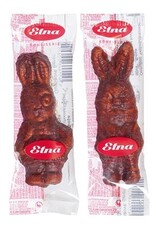 Guimauve paashaasje met chocolade 9 cm - per stuk verpakt