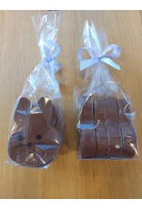 konijnen spekjes melk chocolade - 4 stuks
