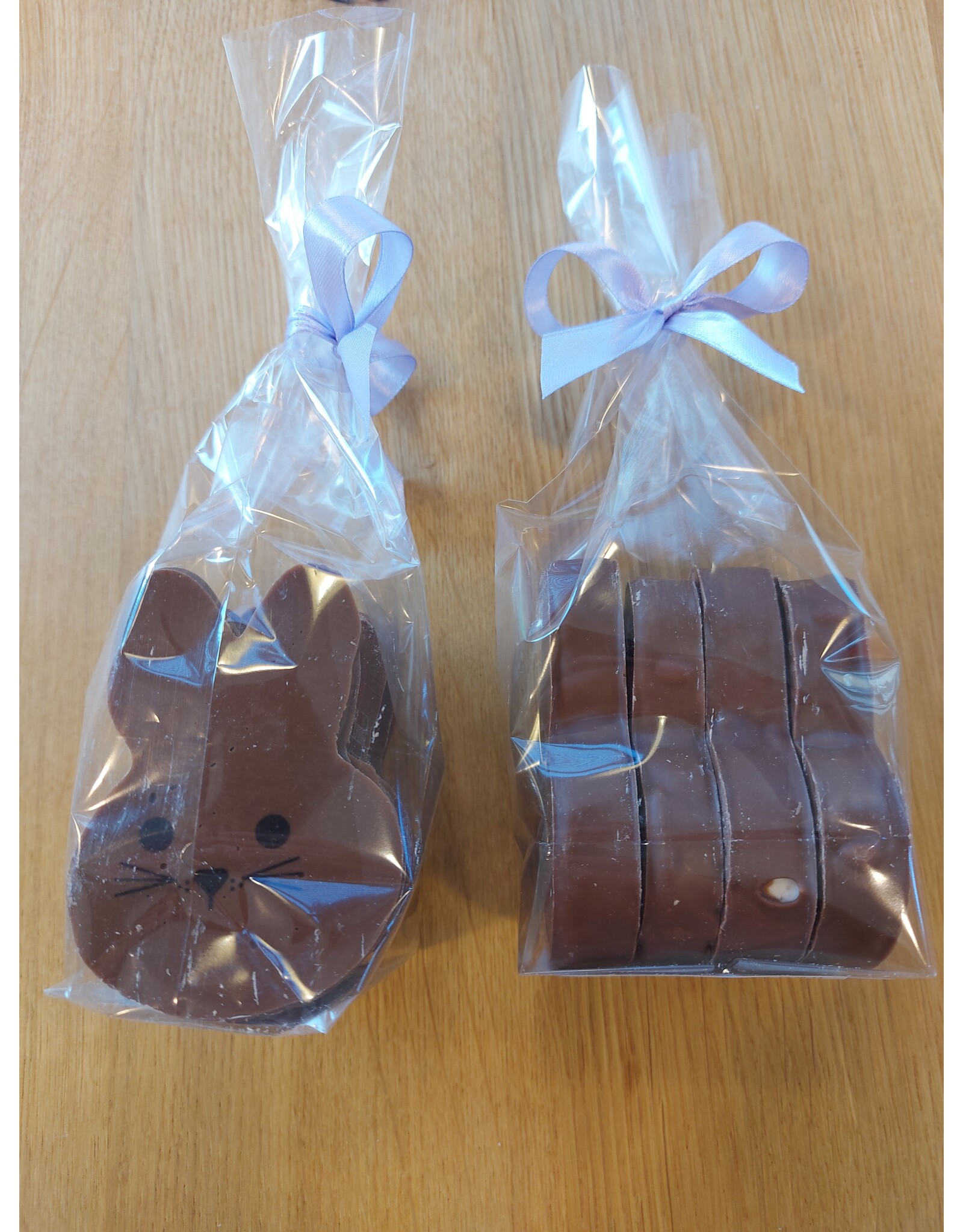 konijnen spekjes melk chocolade - 4 stuks
