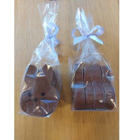 konijnen spekjes melk chocolade - 4 stuks