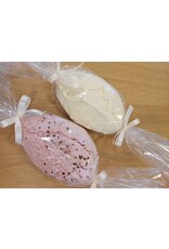 Grote meringues - framboos op pistache
