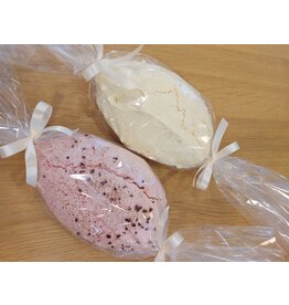 Grote meringues - framboos op pistache