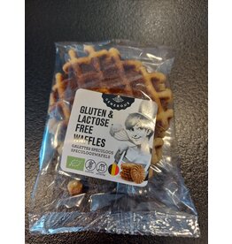 Glutenvrije  en lactosevrije wafels per 2 stuks verpakt