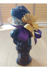 Lachende piet - 250 gr - 25 cm -melk, wit  of fondant chocolade - luxe versiering