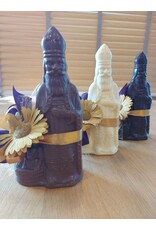 Sint - 125 gr - 20 cm - melk-, witte en fondant chocolade - luxe versiering