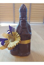Sint - 125 gr - 20 cm - melk-, witte en fondant chocolade - luxe versiering