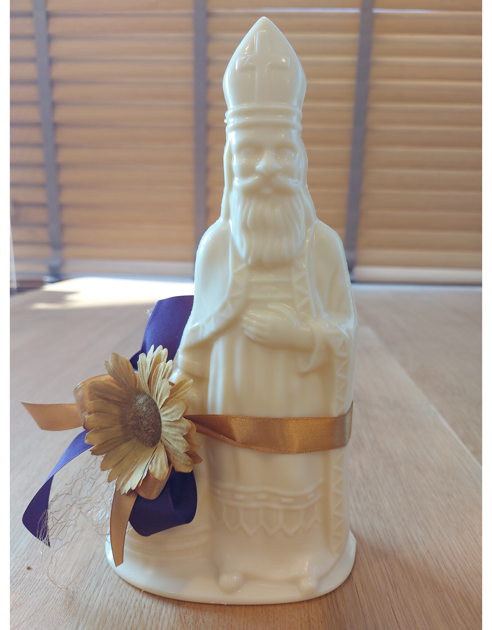 Sint - 250 gr - 25 cm - melk-, witte en fondant chocolade - luxe versiering