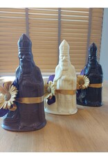 Sint - 250 gr - 25 cm - melk-, witte en fondant chocolade - luxe versiering