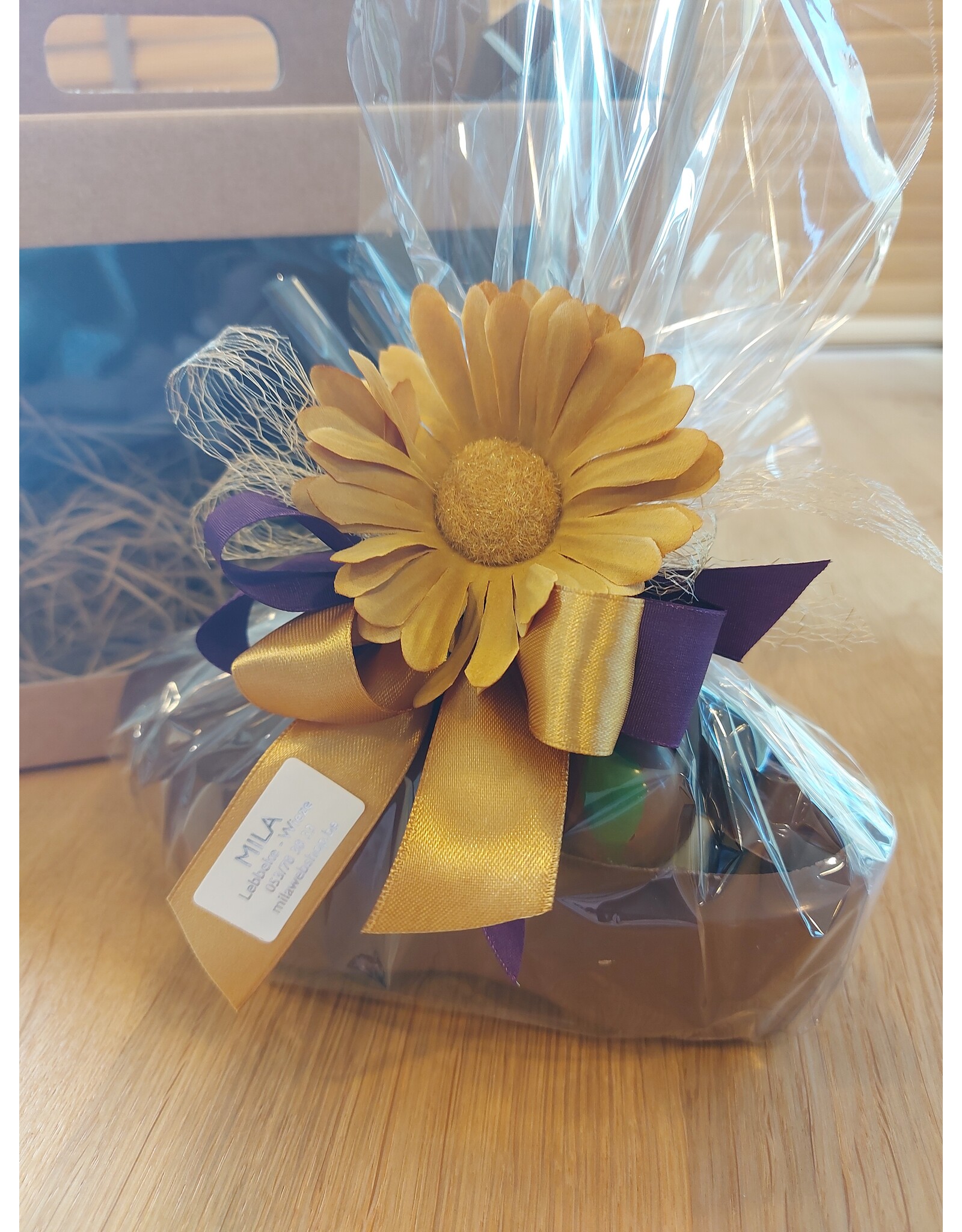 Klomp volledig gevuld met pralines 450 gr  / luxe versiering