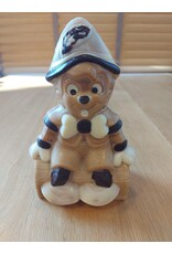 Pinokio marbré melk chocolade 18 cm verpakt in mica met strik