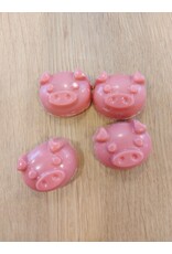 Varkentje roos - wit praliné - 8 stuks