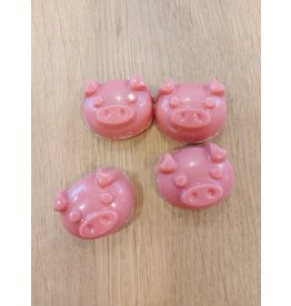 Varkentje roos - wit praliné - 8 stuks