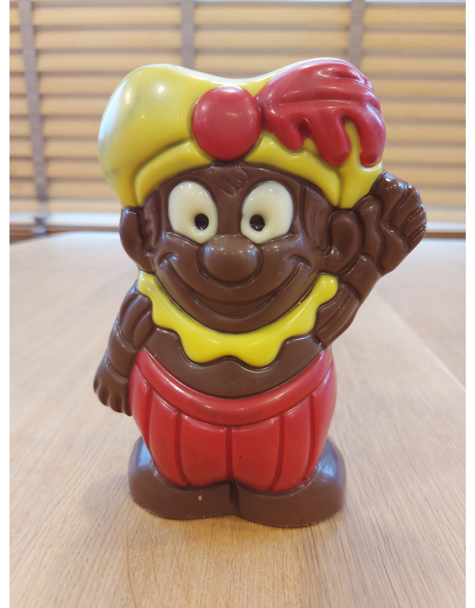 Wuivende piet deco melk chocolade - 22 cm