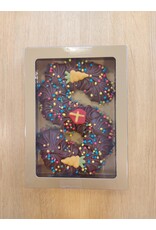 Chocolade letter S in doos- 18 cm  - 2 fantasies