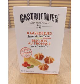 Gastrofolies Kaaskoekje tomaat en basilicum 60 gr