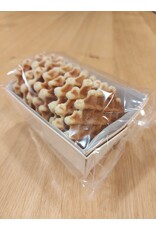 Ambachtelijk gebakken Mini wafels 100 gr in kuipje