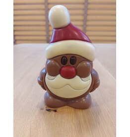 Chocolade kerstman modern deco melk chocolade 15 cm