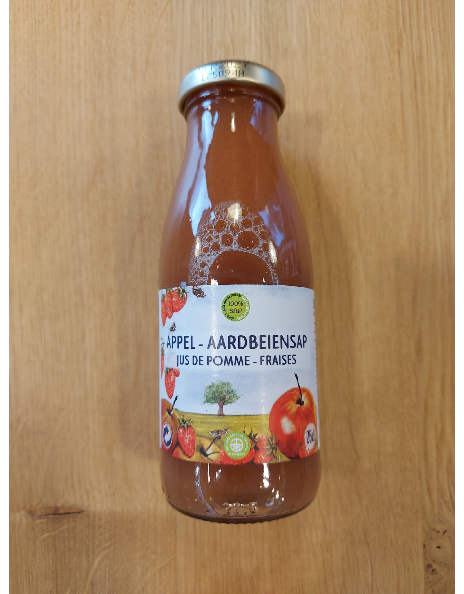 De drie wilgen Appel - aardbeisap 25 cl