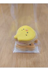 Ambachtelijk gebakken koekjes met suiker gedecoreerd - 4 stuks