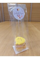 Ambachtelijk gebakken koekjes met suiker gedecoreerd - 4 stuks