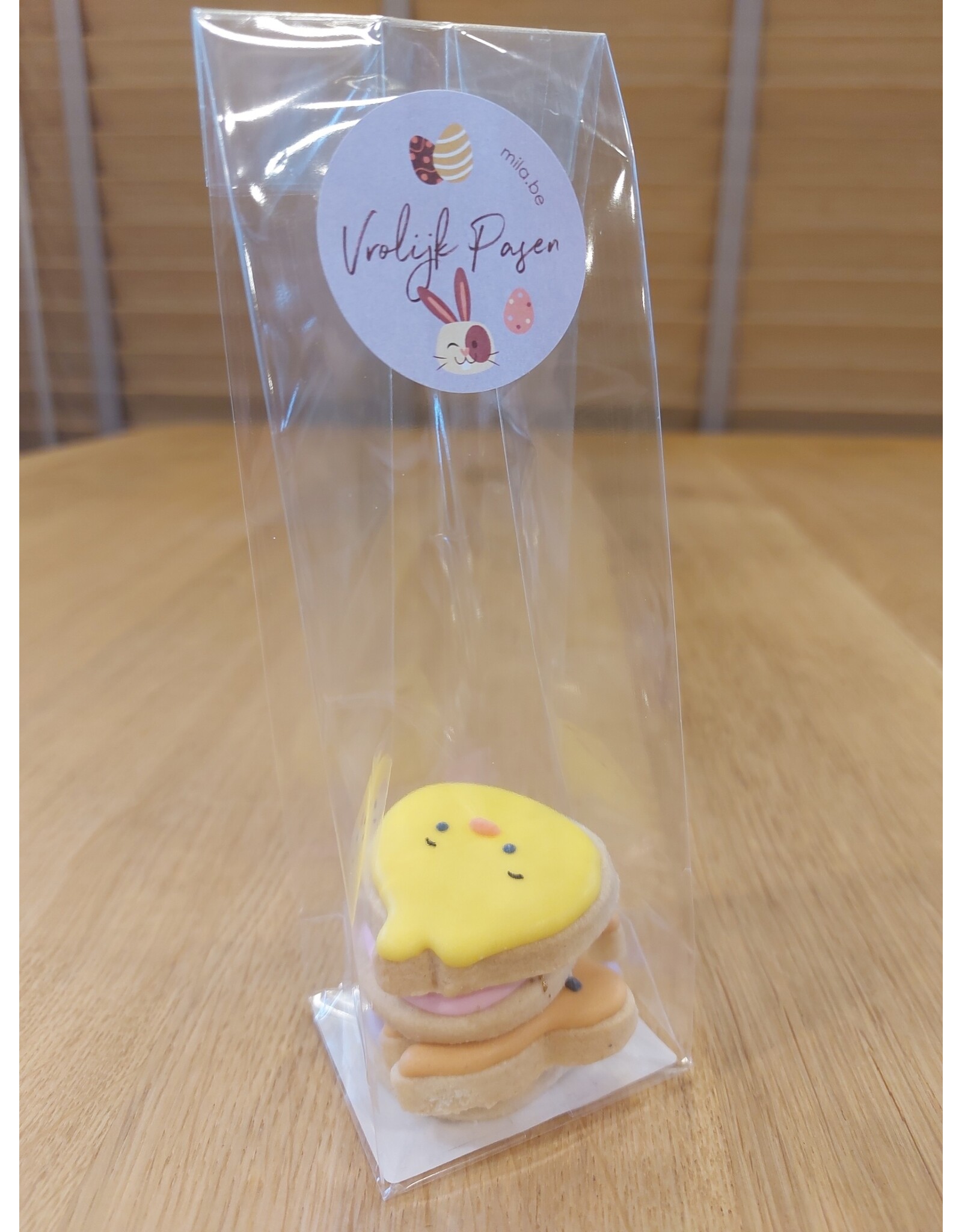 Ambachtelijk gebakken koekjes met suiker gedecoreerd - 4 stuks