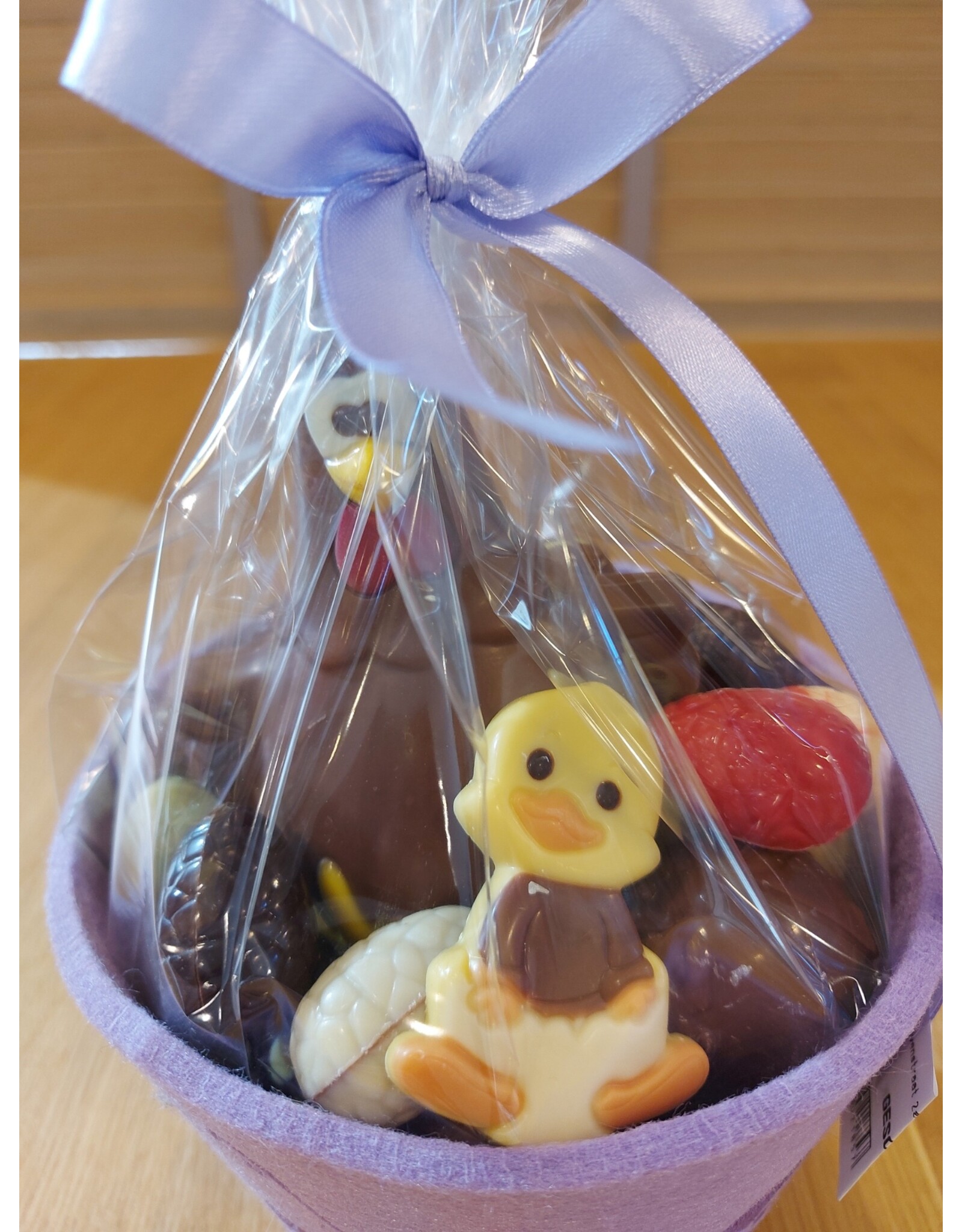 paasgeschenk - grote bloempot met paaslekkers !