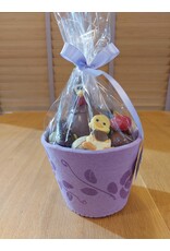 paasgeschenk - grote bloempot met paaslekkers !