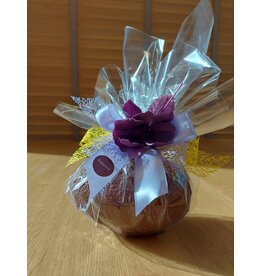 SUIKERVRIJE paasschelp met pralines en eitjes en caraque ... 450 gr