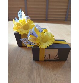 Ballotin met een assortiment van paaspralines