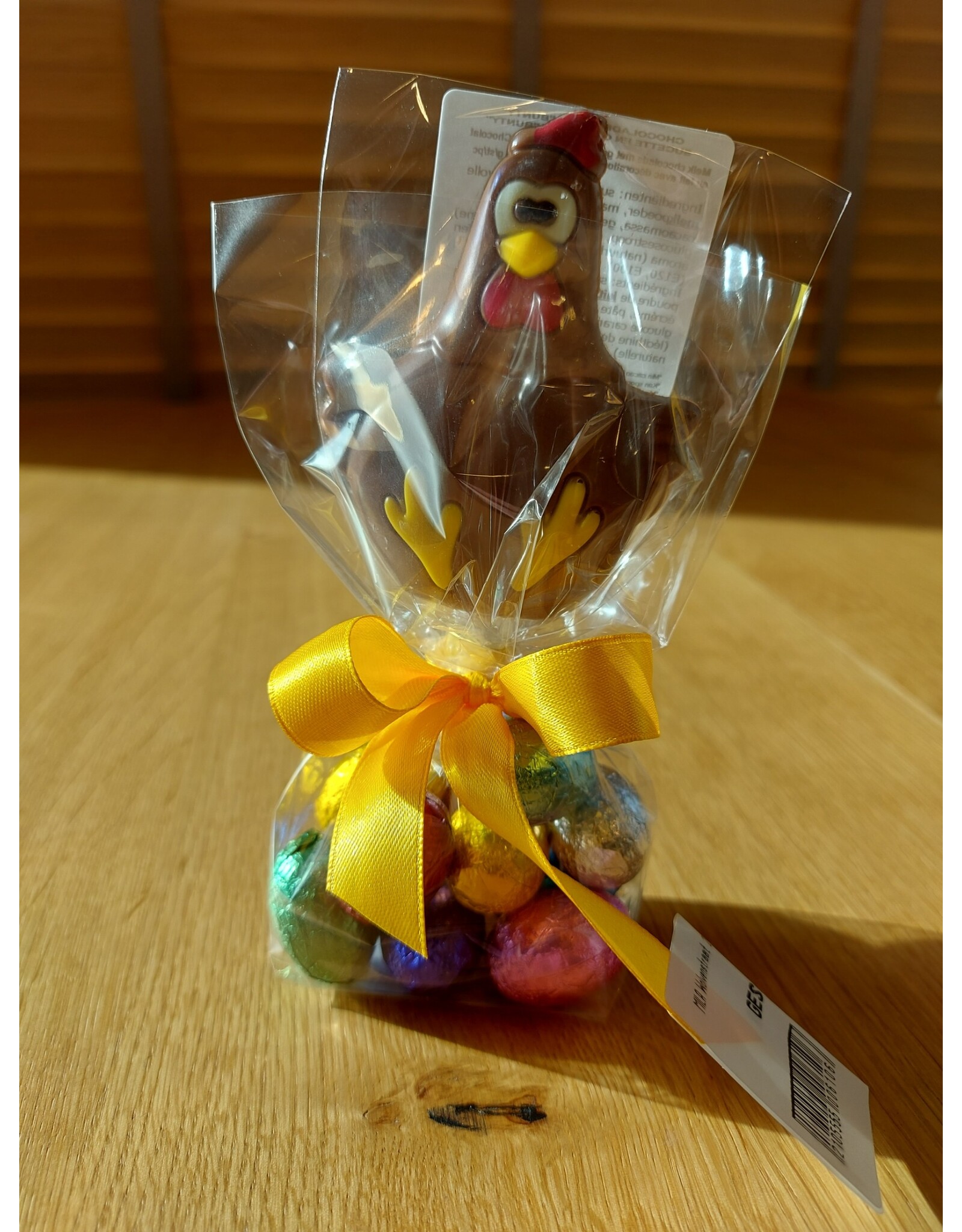 paasgeschenk - chocolade paaslollie met eitjes