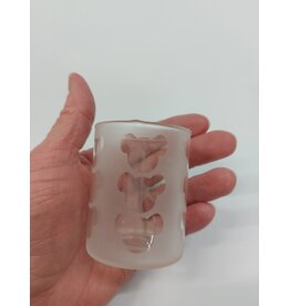 Theelicht mat glas - Mickey - 6.5 cm hoog