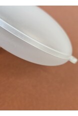MILA Ronde platte plexi bol - frosted
