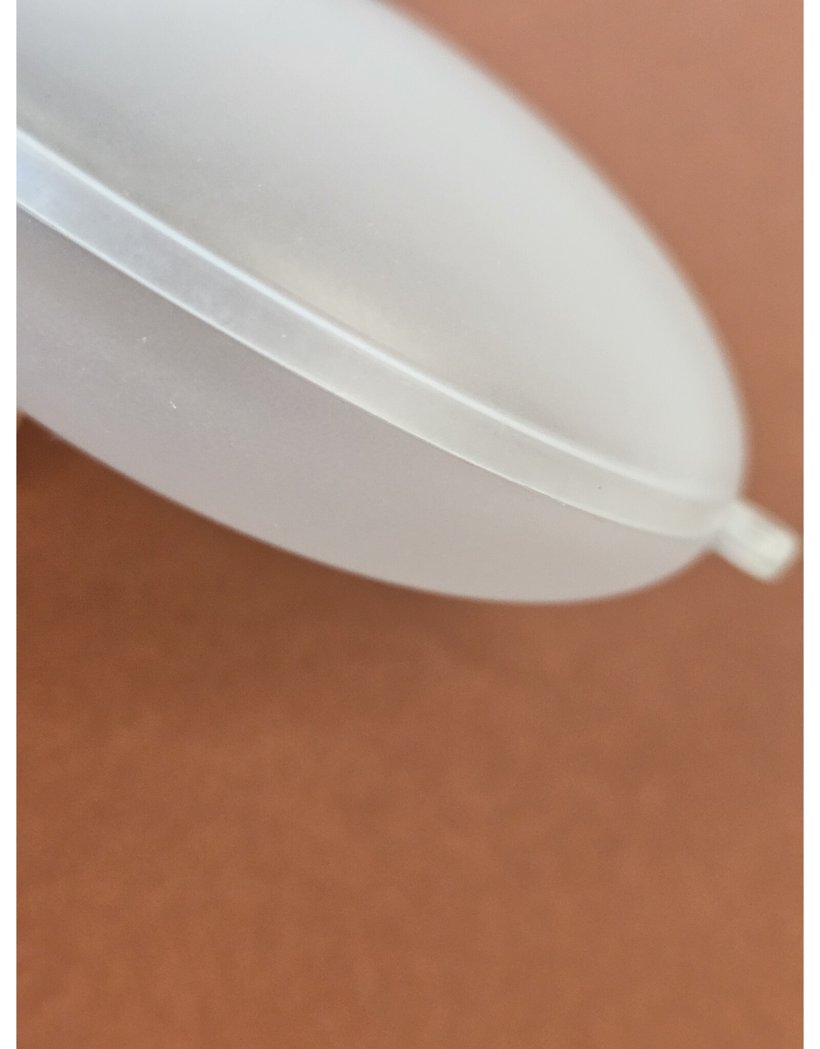 MILA Ronde platte plexi bol - frosted