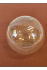 MILA Ronde plexi bol - met gouden spikkels