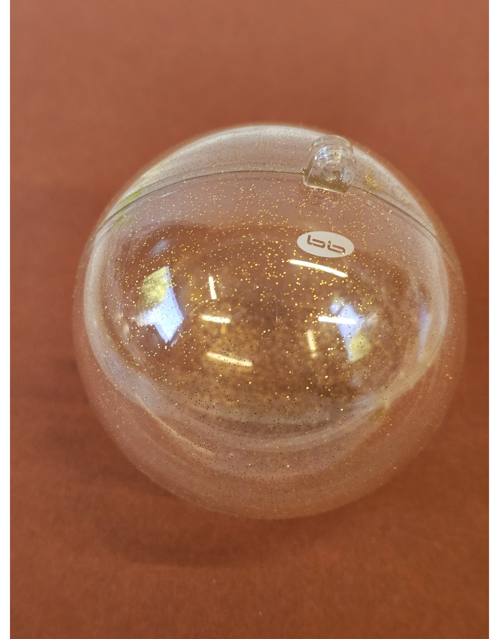 MILA Ronde plexi bol - met gouden spikkels