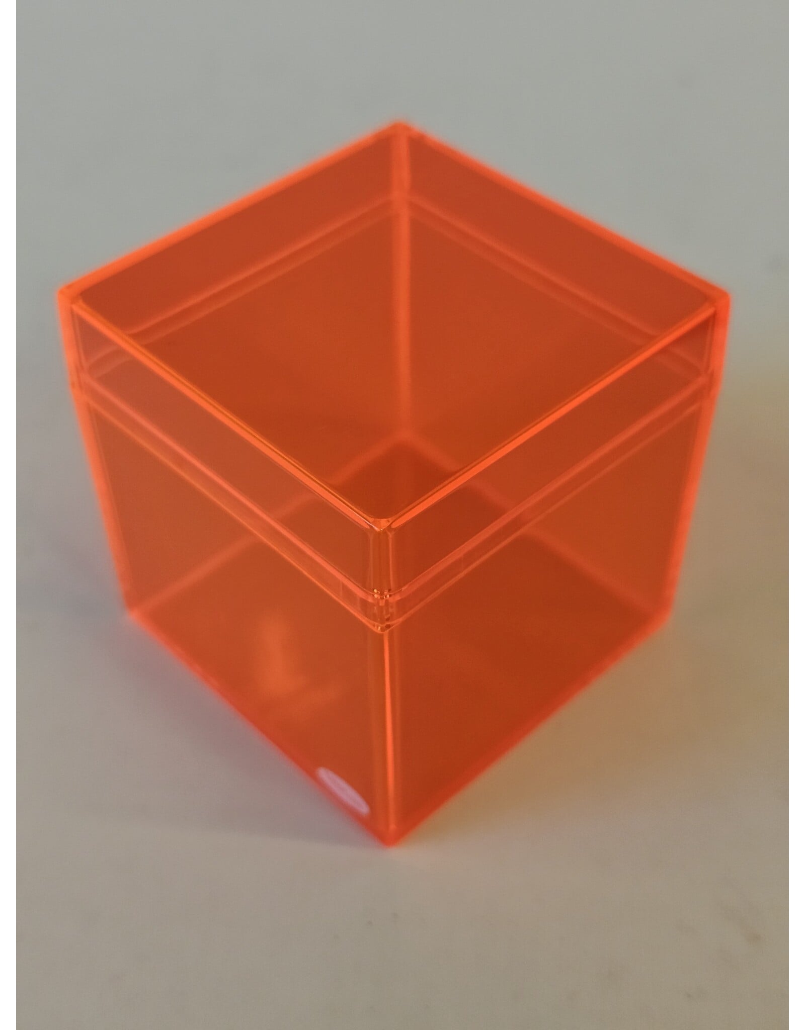 MILA Oranje kubus plexi